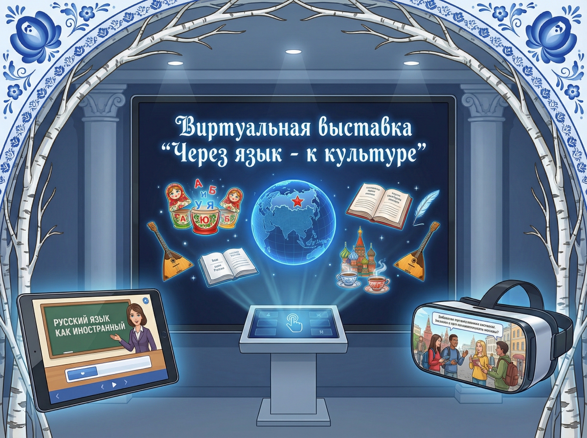 Виртуальная выставка "Через язык-  к культуре"