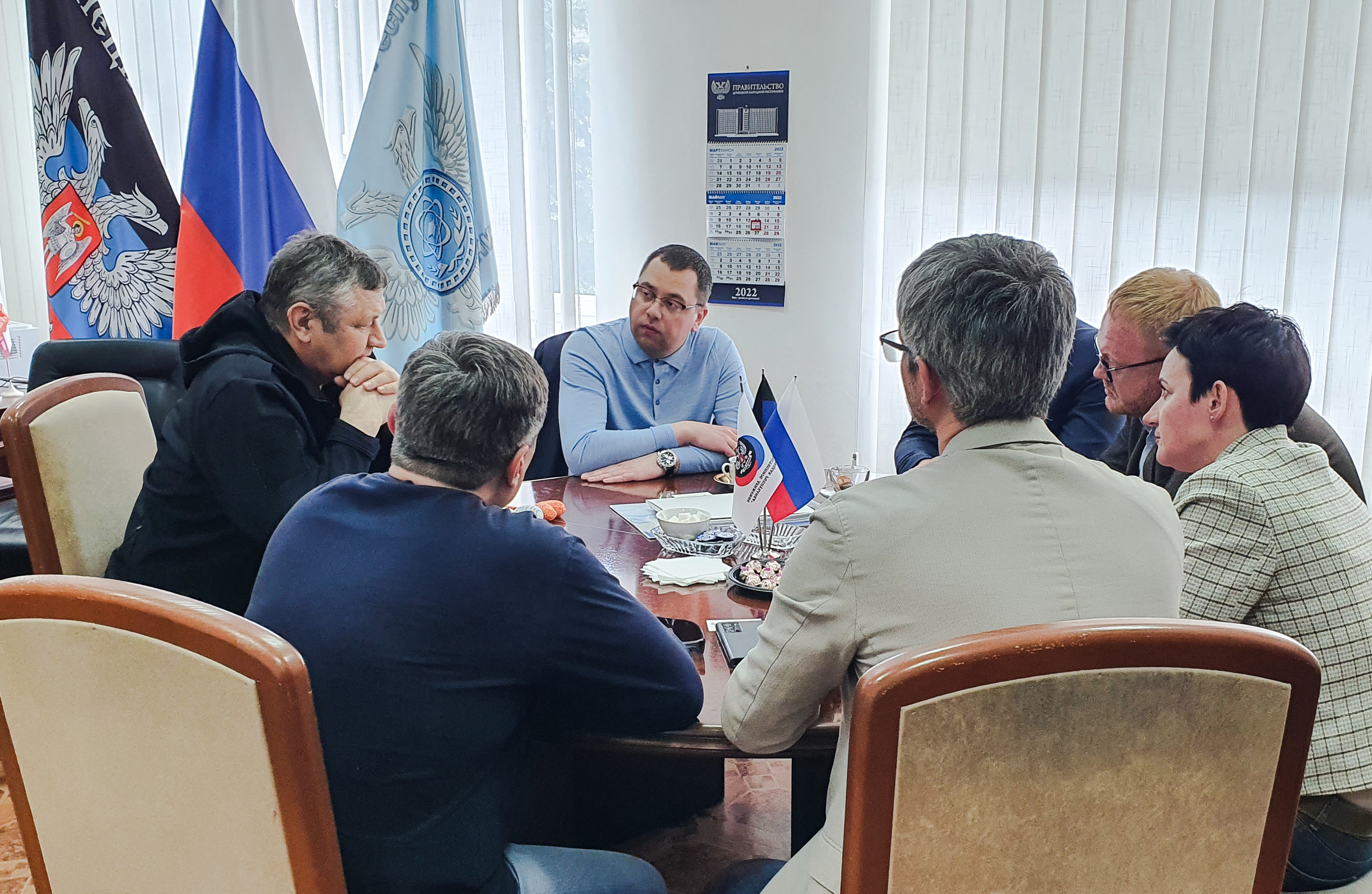 Изображение новости: Проректор Державинского университета Павел Моисеев провел переговоры в ДНР