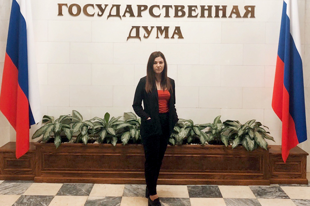 Изображение новости: Студенты Державинского университета прошли практику в Государственной думе