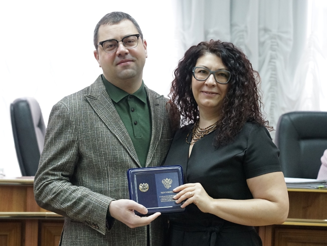 Виктория Лернер получила звание «Почетный работник сферы образования Российской Федерации»