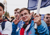 Изображение Первокурсники Державинского университета – участники Парада российского студенчества 2019