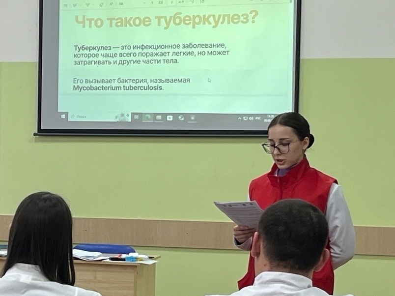 Волонтеры-медики провели просветительские лекции в преддверии Дня борьбы с туберкулезом