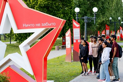 Изображение Более 200 иностранных студентов Державинского стали участниками университетского марафона Victory Week