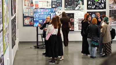 Изображение В Державинском совместно со Строгановским университетом открыли выставку «Дизайн-марафон: синтез технологий и творчества» 