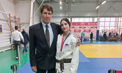 Изображение Студентка Державинского Ксения Самойлова – серебряный призер всероссийских соревнований по дзюдо