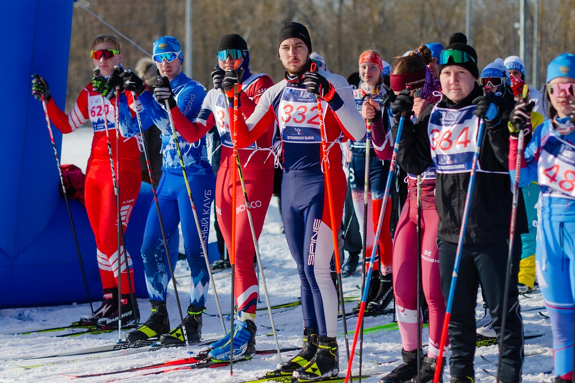 Любители лыжного спорта в восьмой раз участвовали в «Державинской лыжне» фото детальные