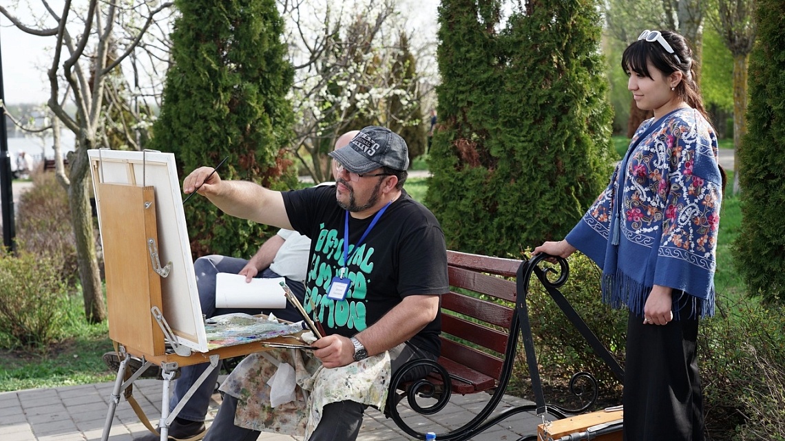 В Державинском стартовал международный художественный пленэр  фото детальные