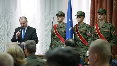 Изображение Выпускники Военного учебного центра Державинского получили погоны лейтенантов