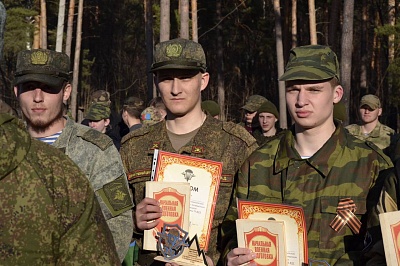 Изображение Державинцы — победители марш-броска в память о героях десантниках 6 ПДР